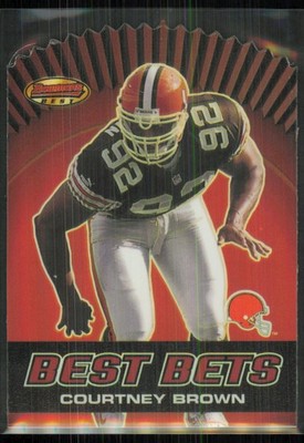 2000 Bowman's Best Bets Die Cut Insert Courtney Brown Cleveland Browns #B8