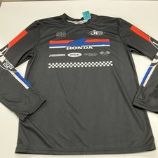 Honda Shirt Mens Medium Long Sleeve JT Racing USA Wing Logo Motocross Jersey
