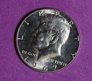 1967- Kennedy Half Dollar 40% #P34809