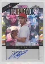2023 Leaf Vivid Technicolor White Crystals 1/6 Luis Perales #T-LP1 Auto 9v7