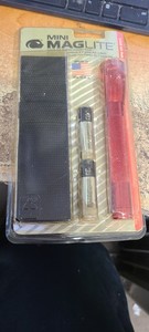 Vintage Mini MAG-LITE Maglite USA Made 2 Cell AA Flashlight New M2A03H & Holster