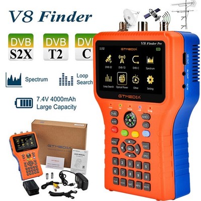 Messgerät Satfinder V8-Finder 4.5'' LCD HD DVB-S/S2 + C/T/T2 H.265 Spektrum Combi