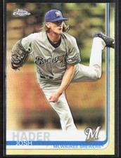 2019 Topps Chrome JOSH HADER Refractor Card #24 Milwaukee Brewers