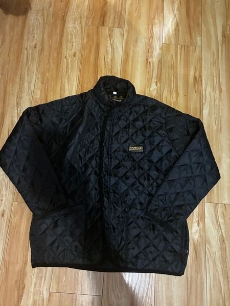 Men Barbour International Quilted Jacket Black 42