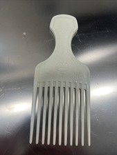 Vintage Goody Hair Pick Comb White Crocodile Textured 6.5 Unbreakable