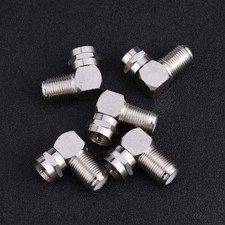  5Pc Right Angle 90 Degree Coaxial Connector Waterproof Connection F Male To F