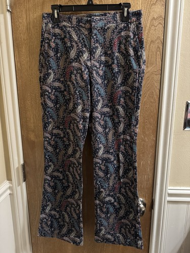 RRL, Vintage Ralph Lauren RRL Women's Paisley Corduroy Multicolored Pants Sz 6 Cotton
