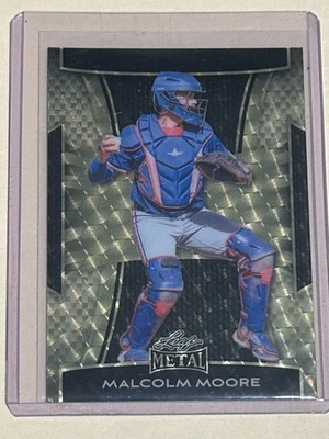 1/1 MALCOM MOORE LEAF METAL SUPER GOLD PRISMATIC VINYL CIRCLES #1/1 PROOF  PPP