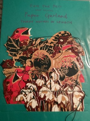East End Press Paper Garland 4 Packs 2 Birds 2 Christmas