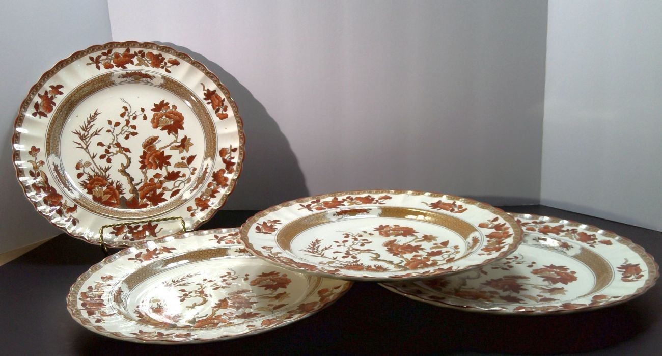Of 4 Dinner Plates 10.5 In Dinnerware