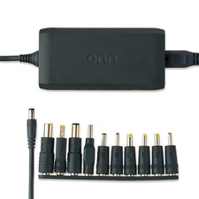 Onn Universal 90W Laptop Charger Adapter With 10 Interchangeable tips