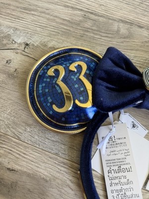 Disney Club 33 Disneyland Mosaic Dark Mickey Minnie Blue Ears Ear