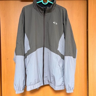 Oakley Enhance Active Wind Jacket Mesh Lined Water-Resistant Black Used JAPAN