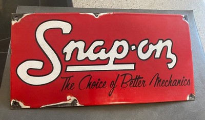 Snap On Tools rot Mechaniker Garage Emaille Blechschild
