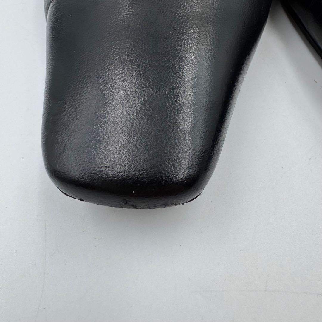 Chanel Heel Pumps Black Leather With Coco Mark Size 36.5 US Abt 6.5 For Women thumbnail 4