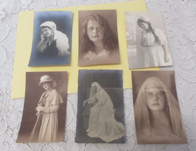 um 1908 MARGARETE SCHMID Schmidt 6x Schauspiel - auch Atelier Theo Klau COTTBUS