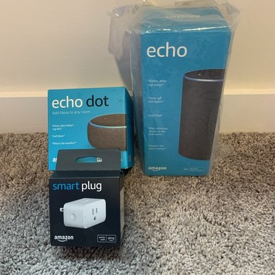 NEW Amazon Echo 2nd Gen Echo Dot 3rd Gen  & Smart Plug