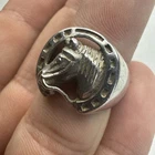 Vintage Sterling Silver Horse Shoe Good Luck Ring Size 6.5 - 6.3g