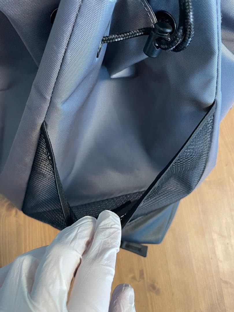 VERSACE PARFUMS Grey Drawstring Backpack with Mes… - image 12