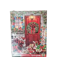 SPRINGBOK HOME FOR THE HOLIDAYS 500 PIECE JIGSAW PUZZLE 18" X 23.5" NEW SEALED