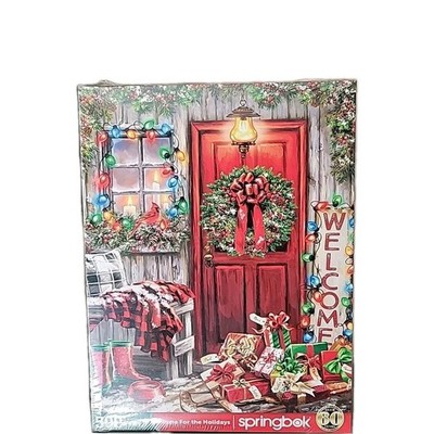 SPRINGBOK HOME FOR THE HOLIDAYS 500 PIECE JIGSAW PUZZLE 18'' X 23.5'' NEW SEALED