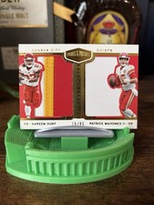 2018 Panini Plates & Patches - Double Coverage Patrick Mahomes jumbo patch /85