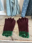 Antique Pennsylvania  Amish Girl Gloves Initials Wonderful Primitive American — photo 2