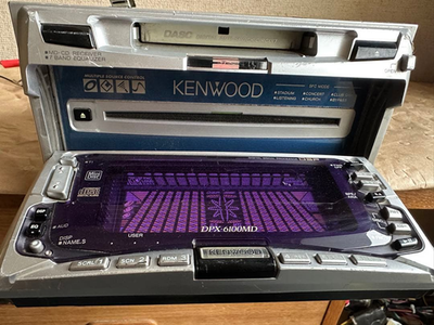 Kenwood DPX-6100MD 2DIN Car Audio CD MD Player DSP EQ Tested Works