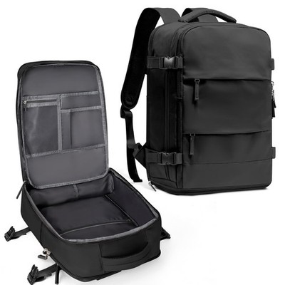 coowoz Travel Backpack For Women Men,Carry On Backpack,Hiking 25l, Black