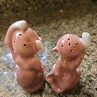 Vintage 50s Anthropomorphic Pink/Brown Monkey's Salt & Pepper Shakers Set — photo 6
