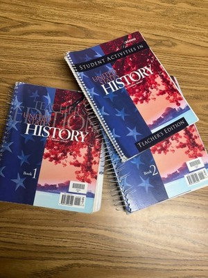 BJU Press United States History Teachers 3rd Editions  &  Student Activities TE