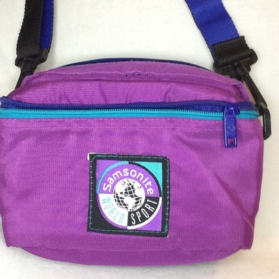 Samsonite World Sport Fanny Pack Hip Bag plum purple teal