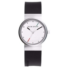 Montre À Quartz Série New Jacob Jensen 743 Noir/Blanc Ruber 16 mm