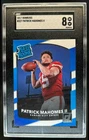 2017 Donruss Patrick Mahomes II Rated Rookie #327 Chiefs SGC 8