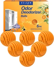 Shoe Deodorizer Balls Citrus 6 Pack, Natural Essential Oil Long Lasting Sneaker 