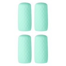 4 Pack Silicone Bottle Covers for Travel, Stretching Elastic Sleeves, Green