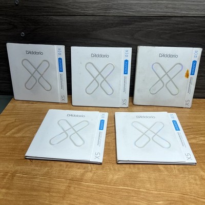D'Addario XS Phosphor Bronze Coated Acoustic Guitar Strings - 5 Pack 12 - 53