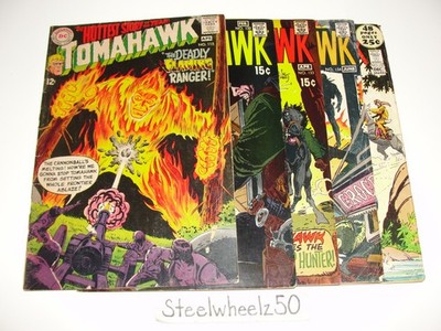 Tomahawk 5 Comic Lot DC 1968 #115 132 133 134 137 Hawk Son Of Western Joe Kubert