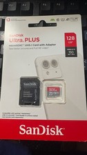 SanDisk Ultra Plus 128GB MicroSDXC UHS-I Card with Adapter SDSQUBC-128G-AN6MA