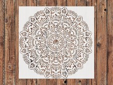 Reusable Plastic Mandala Stencil Template for DIY Art Projects - StencilAir