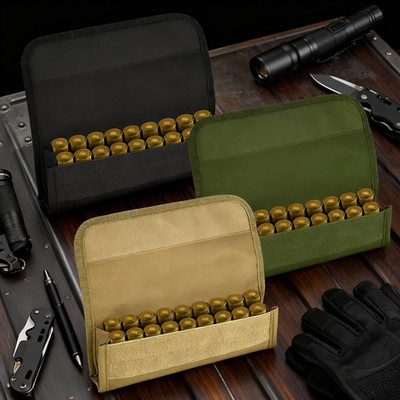 US 18 Rounds Shotgun Shell Holder Molle Pouch Hunting 12/20 Gauge Ammo Pouch
