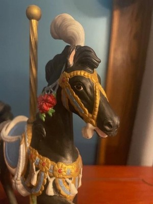 Franklin Mint  Royal Splendor  Hand painted Porcelain Carousel Horse