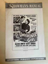 Undercover Girl Pressbook 1950 Alexis Smith. Scott Brady!