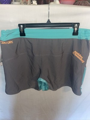 Century Spider Monkey Women s Fight Shorts Size 12 Gray Teal Activewear NWT