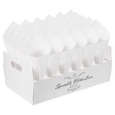 Wedding Confetti Cones Holder Box 30 Holes Confetti Stand Tray Box White