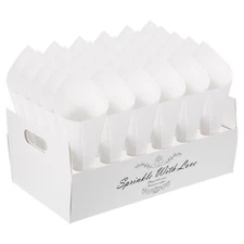 Wedding Confetti Cones Holder Box 30 Holes Confetti Stand Tray Box White