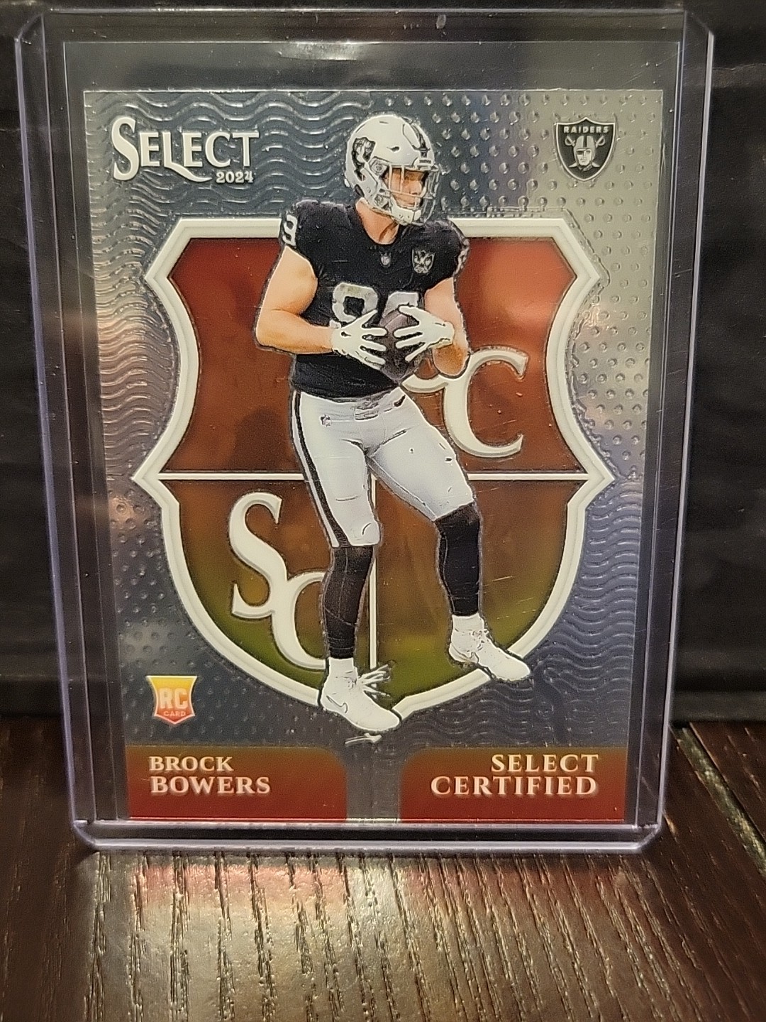 Brock Bowers Panini Select Certified Rookies #7 Prizm