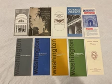 WASHINGTON DC VINTAGE LOT Of 10 Brochures From Mid 1970s