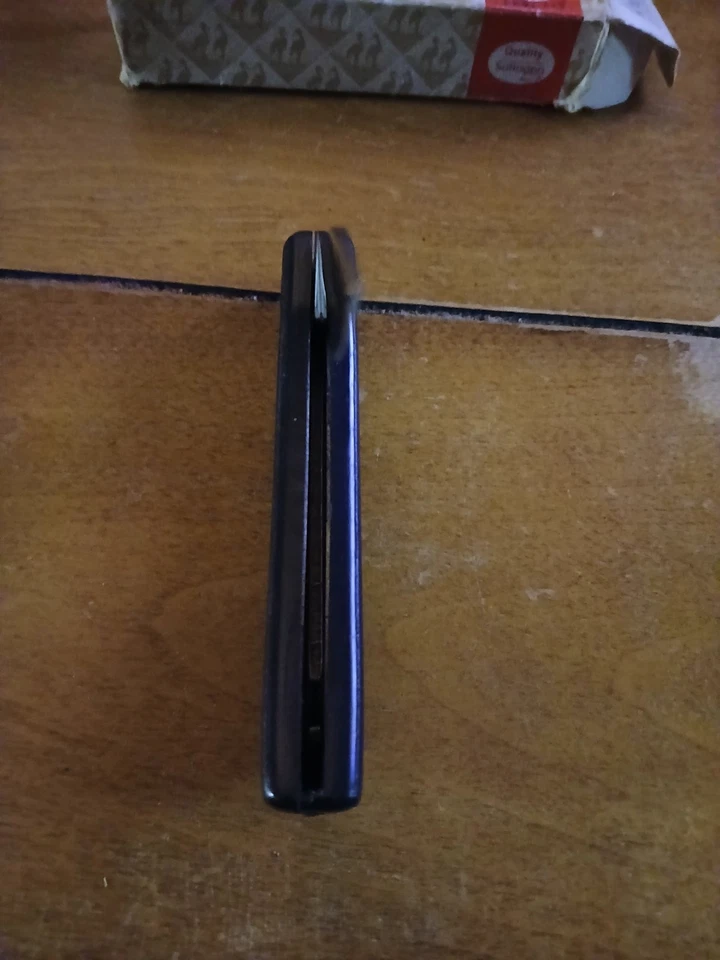 Navaja de Bolsillo Nueva Angus KC44 Negra Grúa Kissing NOS De Colección Foto 4 de 4