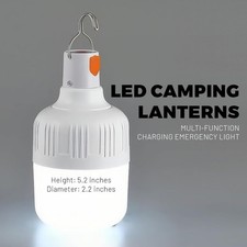 LED Camping Pendant Light - 800 Lumens, Rechargeable, Waterproof 2.2IN-1 